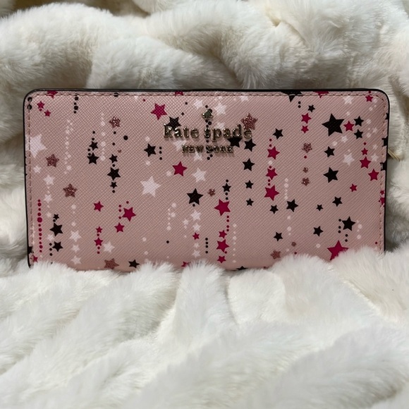 kate spade Handbags - 🎉 HOST PICK 🎉 Kate Spade Staci Glitter Twinkle Stars Bifold Wallet